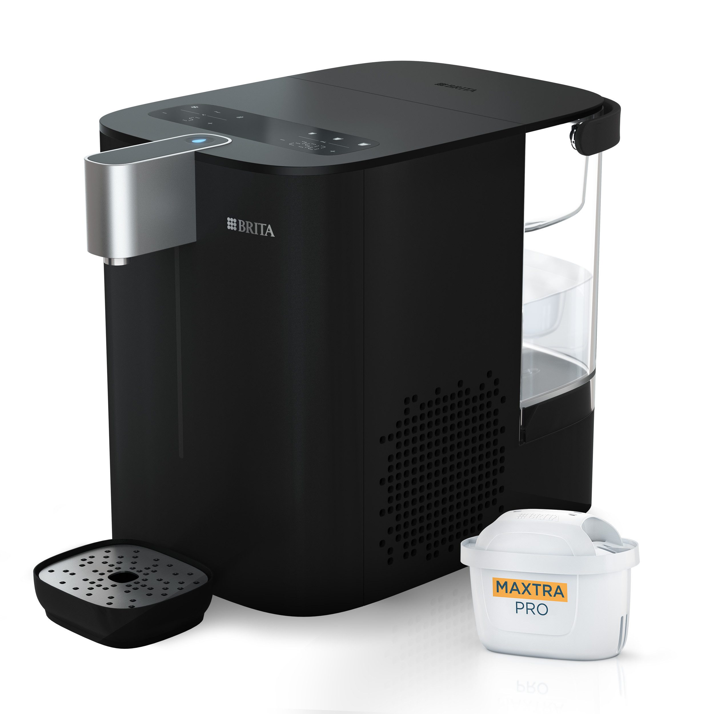 BRITA Heißwasserspender YOURCE Cool Wasserspender für zuhause inkl. UV-C und MAXTRA PRO Filter, 5.3 l, inkl. Wasser-Kühler, Tassen- & Temperatureinstellung