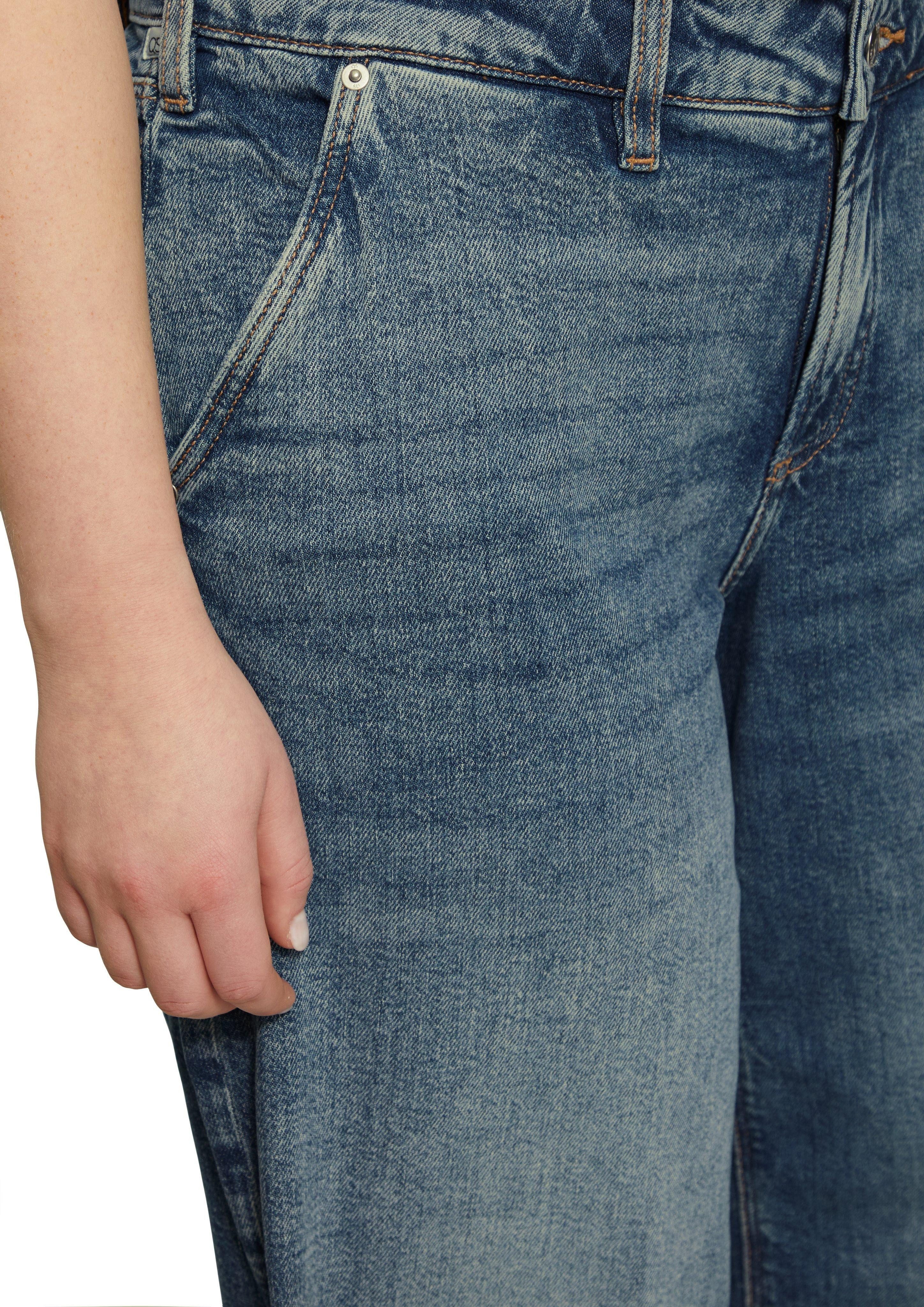 QS 5-Pocket-Jeans Culotte / Slim Fit günstig online kaufen