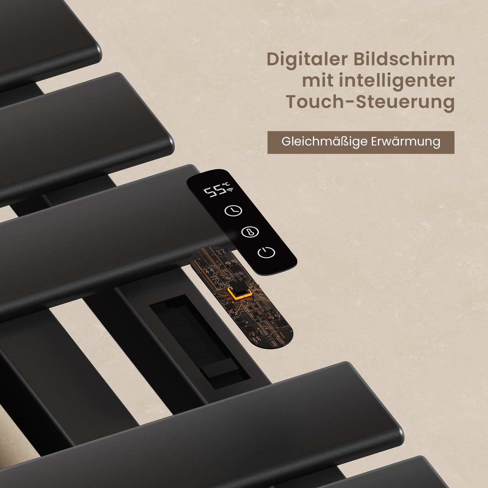 EMKE Elektrischer Badheizkörper mit Smart Thermostat WiFi/APP-Steuerung Tim günstig online kaufen