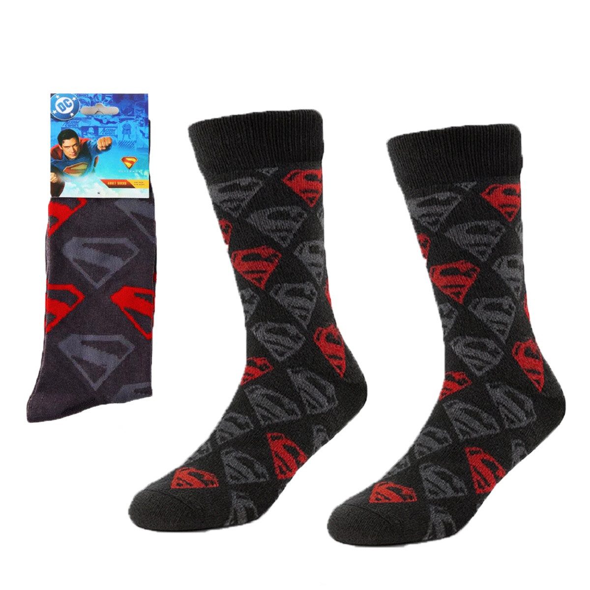 Socken Superman Ein-Paar Baumwollsocken Freizeit- und Alltagssocken 38-45