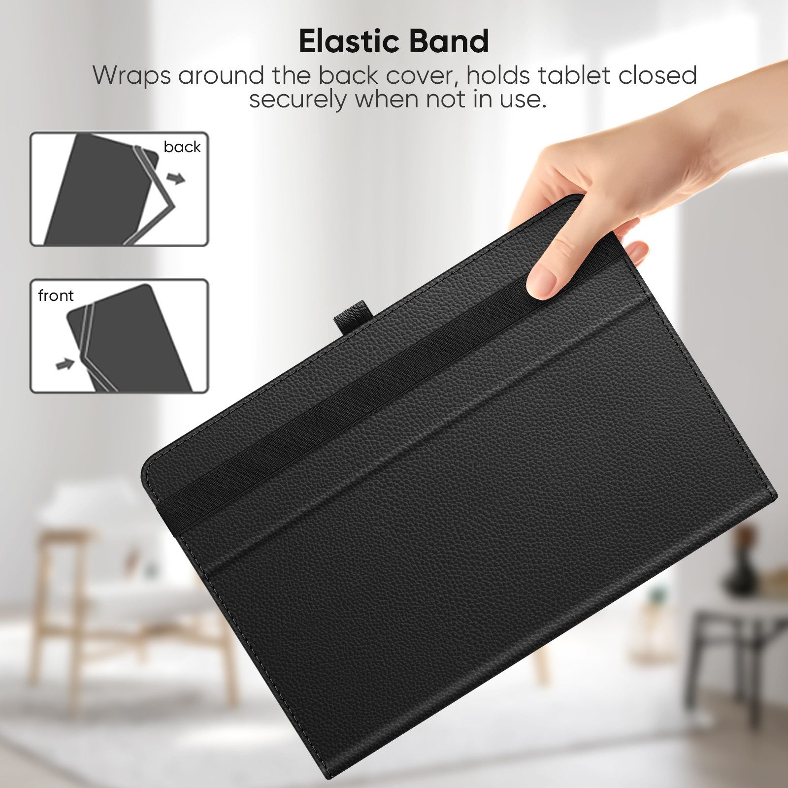 Fintie Tablet-Hülle Universal für TECLAST T65 MAX/DOOGEE Tab E3 Pro/Blackview 13 Zoll/Odea, /DOOGEE T36/T20/T40PRO/TECLAST T60Plus 12“-Universal für 12-13" Tabl – Bild 4 von 5