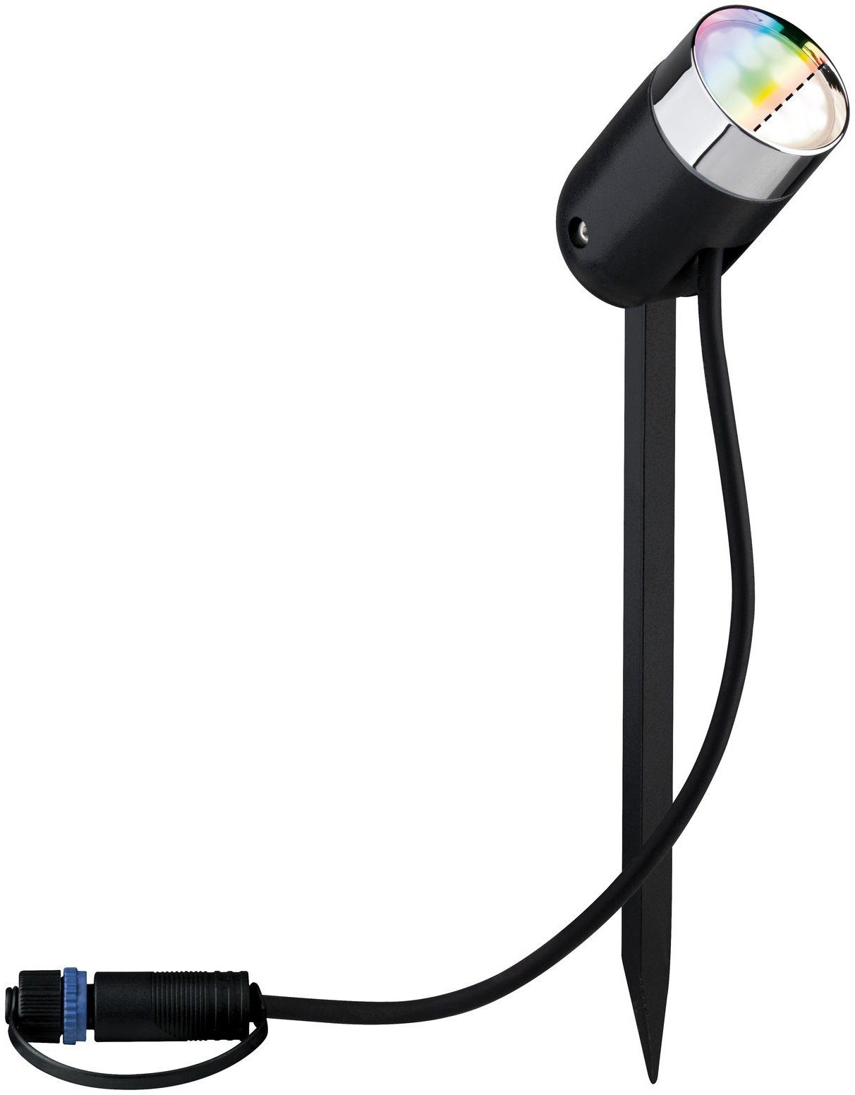 ZigBee Plug LED-Modul, Paulmann 24V IP44 Warmweiß, RGBW & & LED Shine, integriert, Gartenstrahler LED Shine, Plug fest