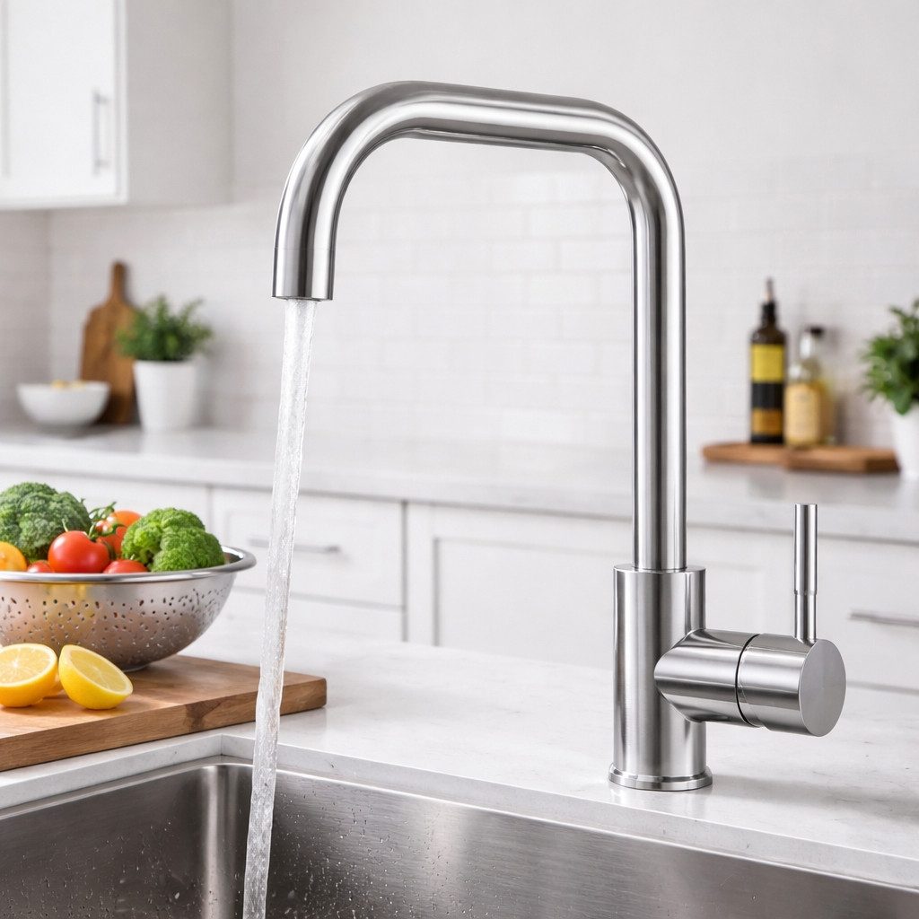 ZMH Küchenarmatur Armatur Edelstahl Mischbatterie 360° Schwenkbar Spültischarmatur (7-St., Mischbatterie) 360° Schwenkbar