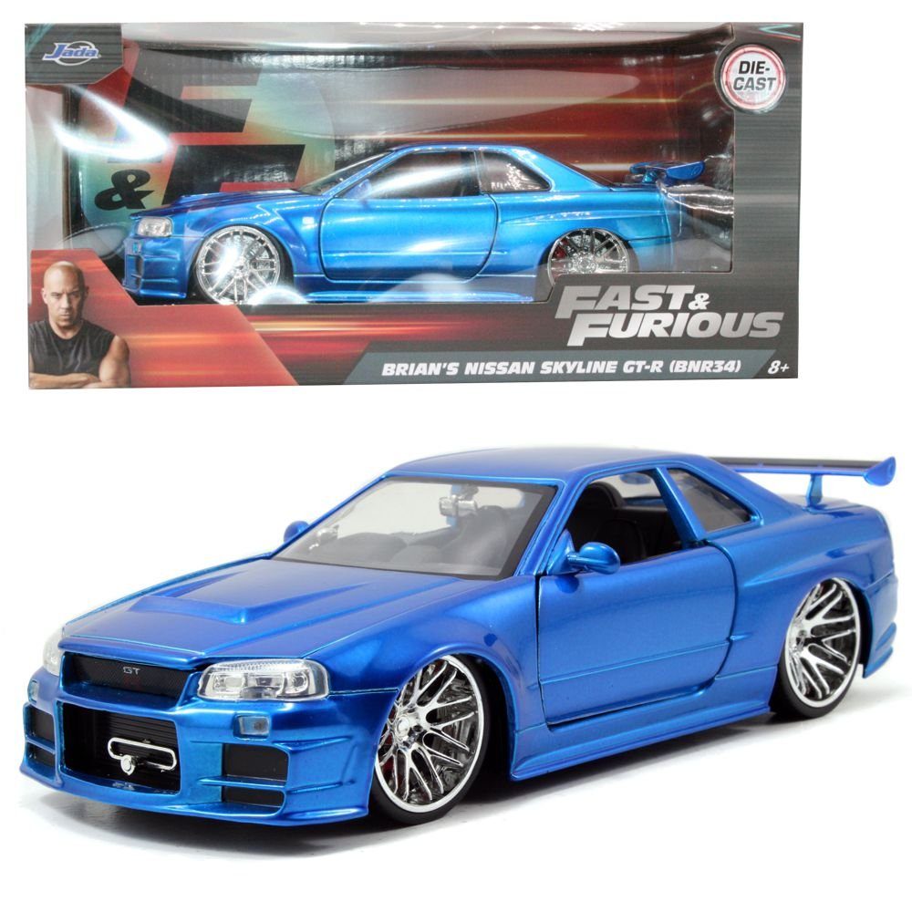 JADA Spielzeug-Rennwagen Nissan Skyline GT-R Jada Fast & Furious Die-Cast Fahrzeug Collection