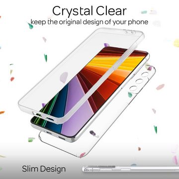 Nalia Smartphone-Hülle Samsung Galaxy S22+, Klare 360 Grad Hülle / Rundumschutz / Transparent / Displayschutz Case
