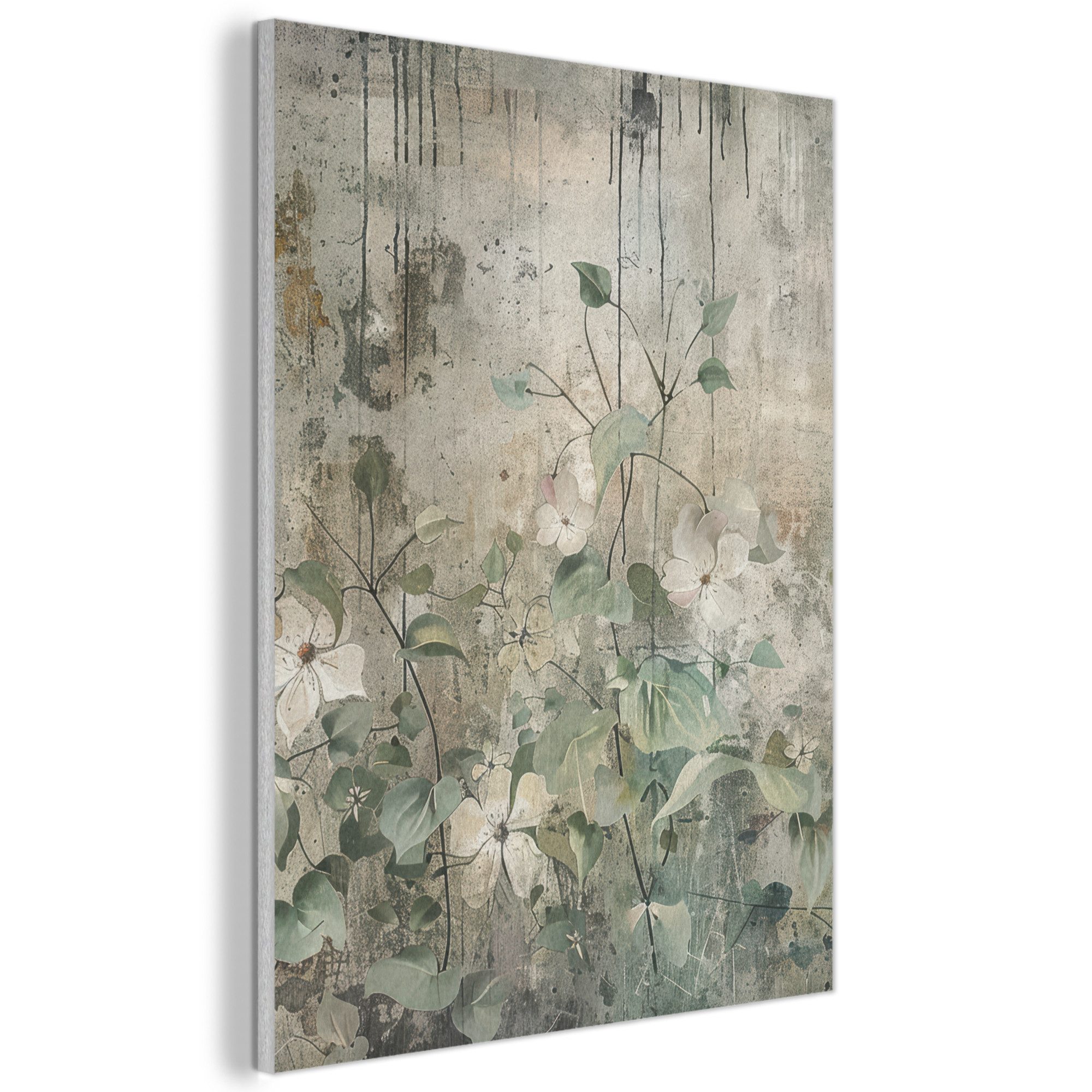 MuchoWow Gemälde Blumen - Blätter - günstig online kaufen