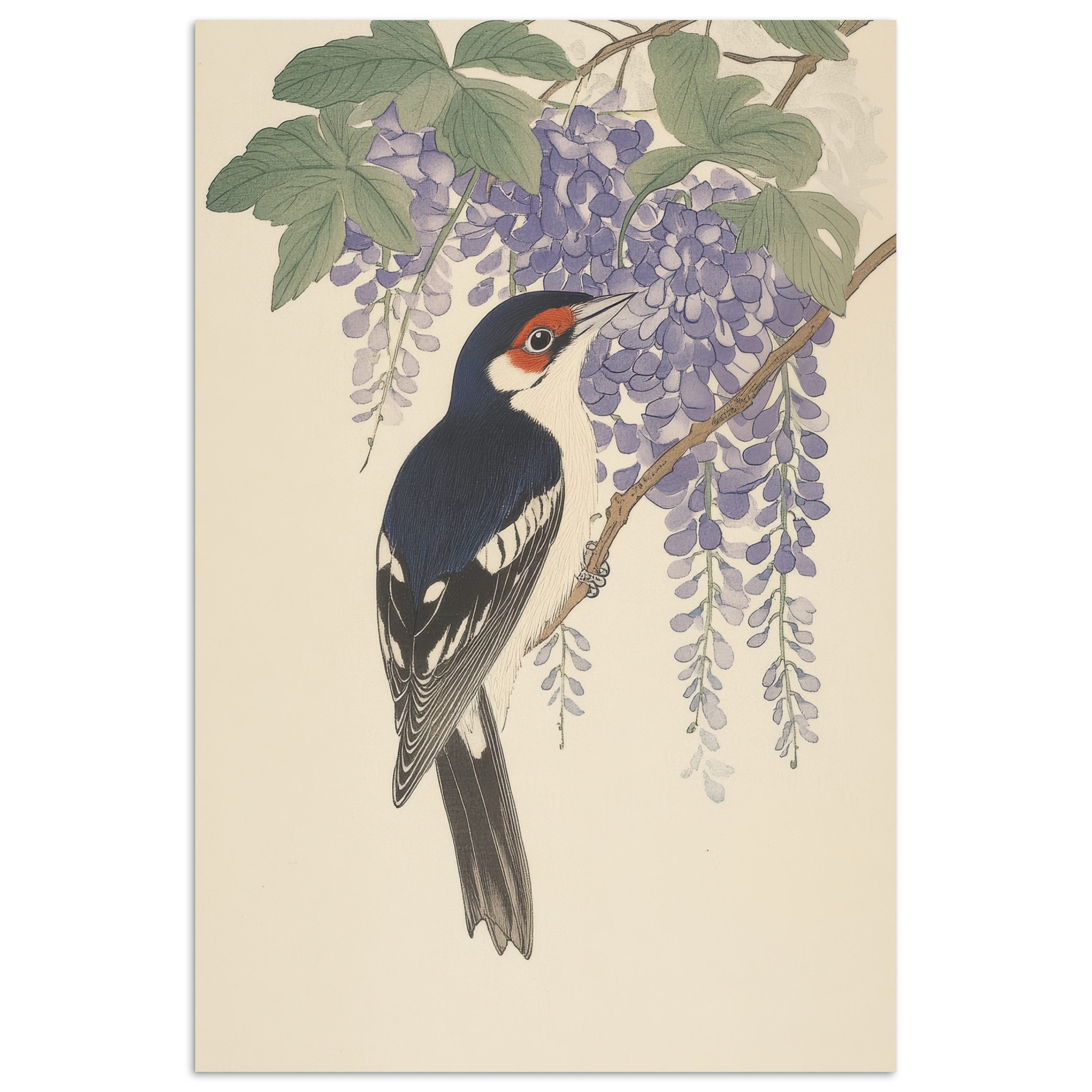MuchoWow Poster Specht - Blumen - günstig online kaufen