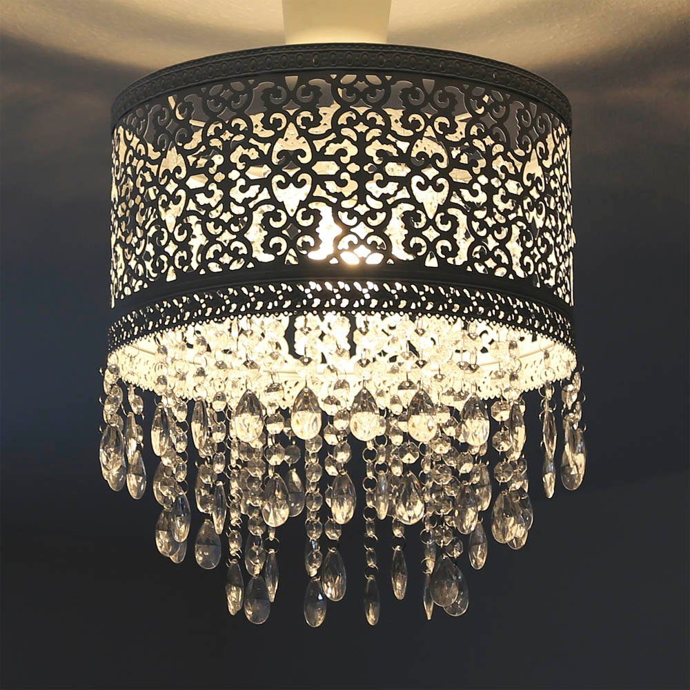 Grafelstein Hängeleuchte Hängelampe MARRAKECH weiß Lampenschirm aus Metall. günstig online kaufen