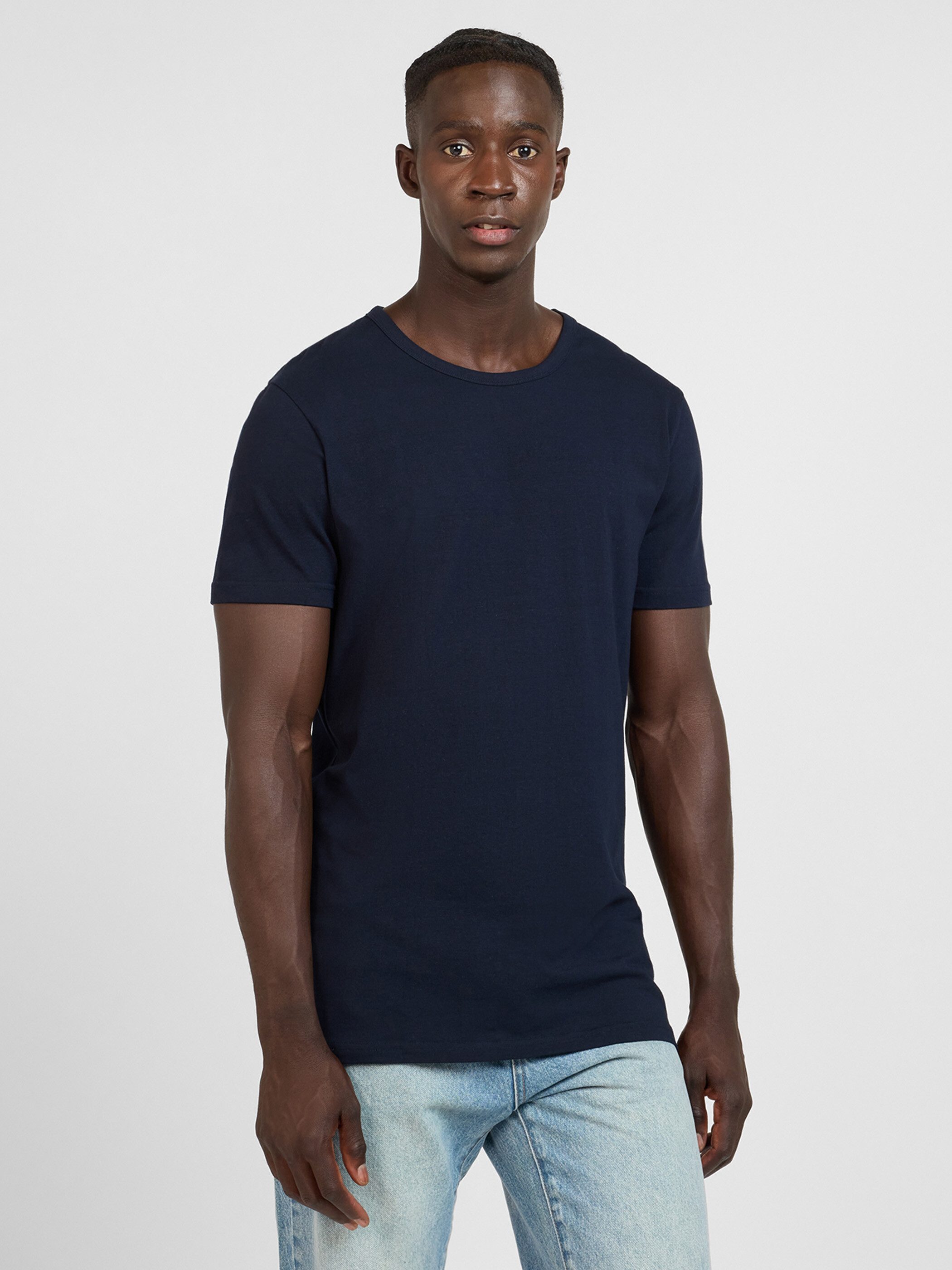 Yazubi T-Shirt Set Herren Basic Regular Fit 5er-Pack (Packung, 5-tlg., 5er-Pack) Baumwolle mit Stretch, Rundhals, Kurzarm, Unterziehshirt, weich