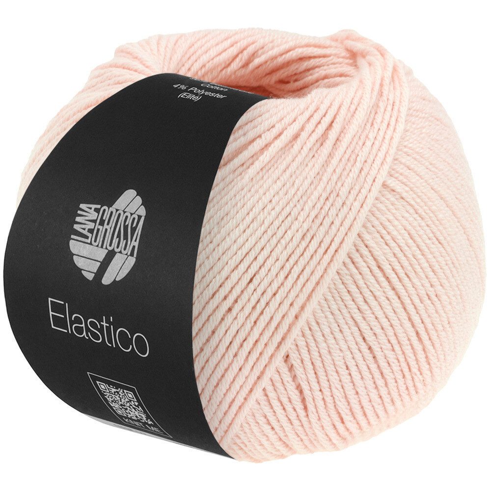LANA GROSSA ELASTICO Häkelwolle, 160 m (extraweiches Baumwollgarn mit leichtem Stretch-Anteil), 50 g