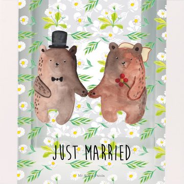 Mr. & Mrs. Panda Gartenleuchte Bär Heirat - Transparent - Geschenk, Gartendekoration, Gartenleuchte