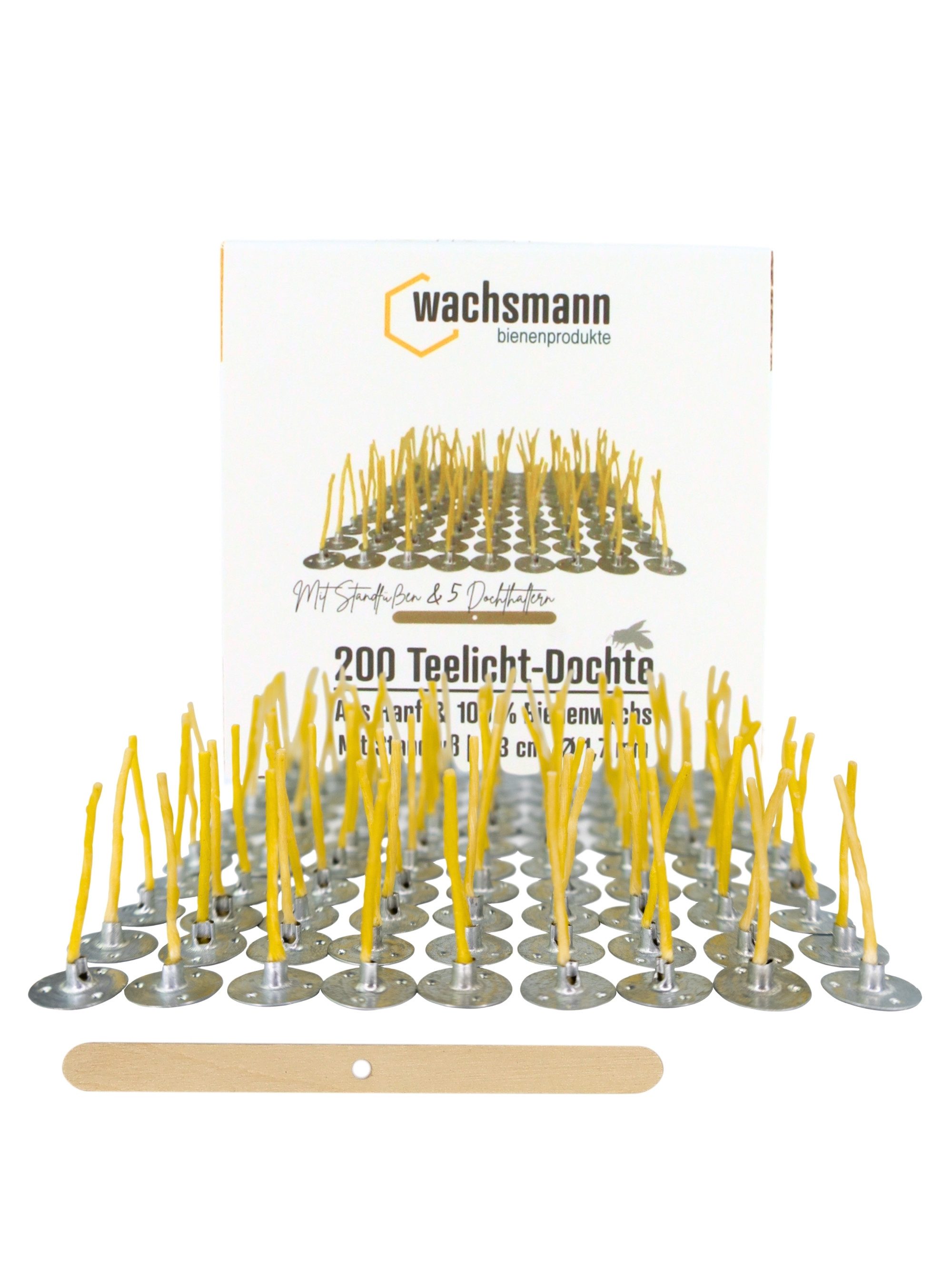 Wachsmann Bienenprodukte Teelicht 200 Kerzendochte, Länge 3 cm - Ø 1,7 mm ( günstig online kaufen
