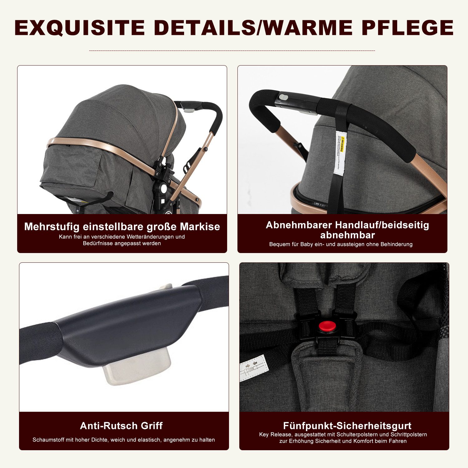 IKIDO combination stroller 2 in 1