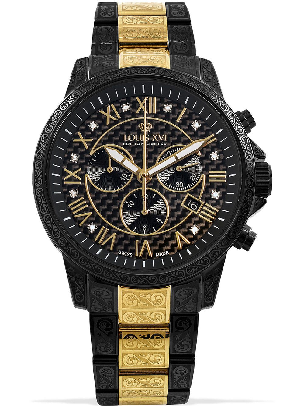 Quarzuhr Louis XVI LXVI1091 Palais Royale Chronograph Herrenuhr 43mm 5ATM Louis XVI LXVI1091 Palais Royale Chronograph Herrenuhr 43mm 5ATM