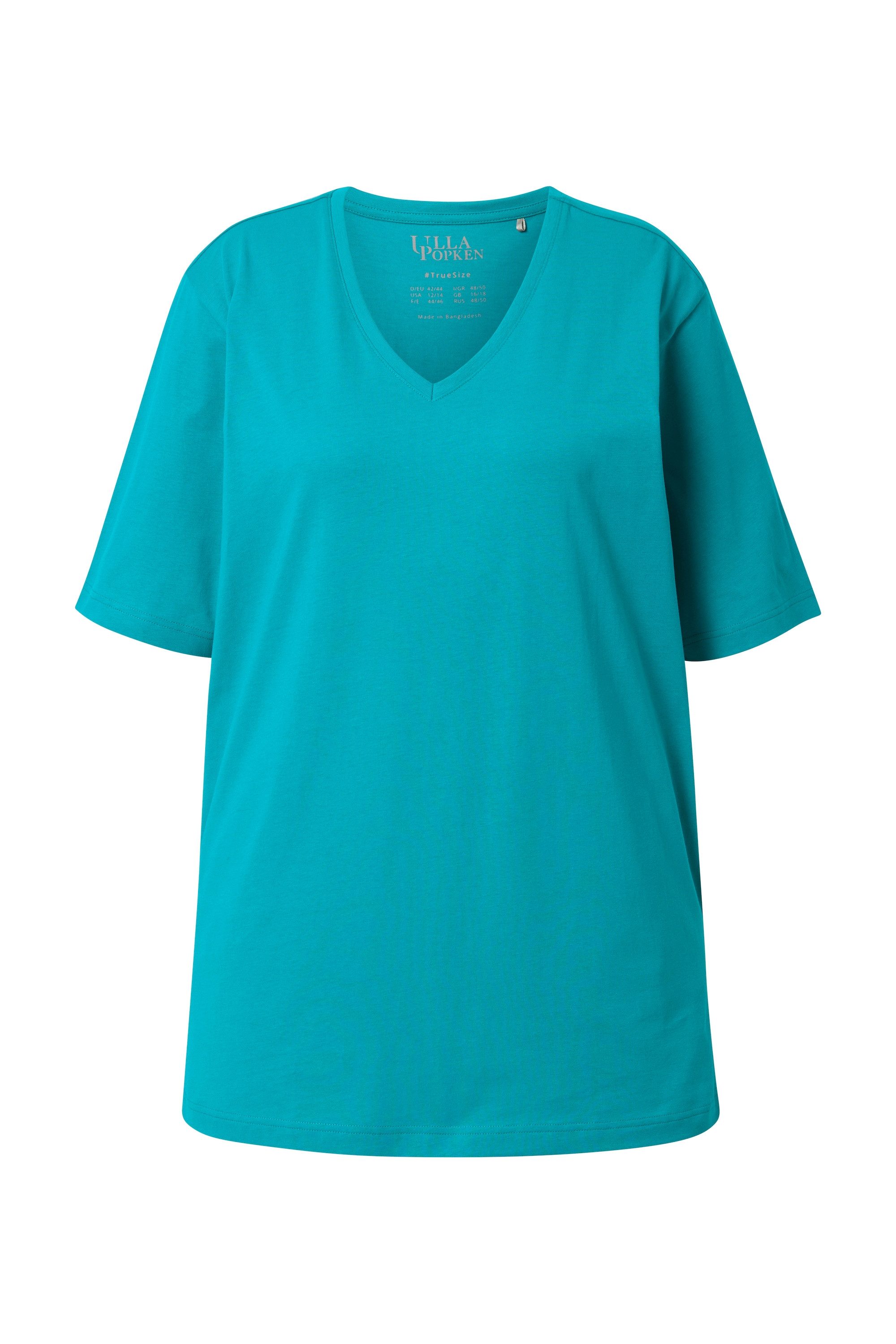 Ulla Popken T-Shirt T-Shirt V-Ausschnitt Relaxed günstig online kaufen