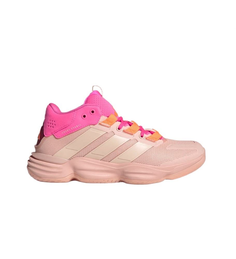 adidas Performance Hallen-Indoorschuhe Courtstabil (Basketball) hellorange/pink Damen Squashschuh