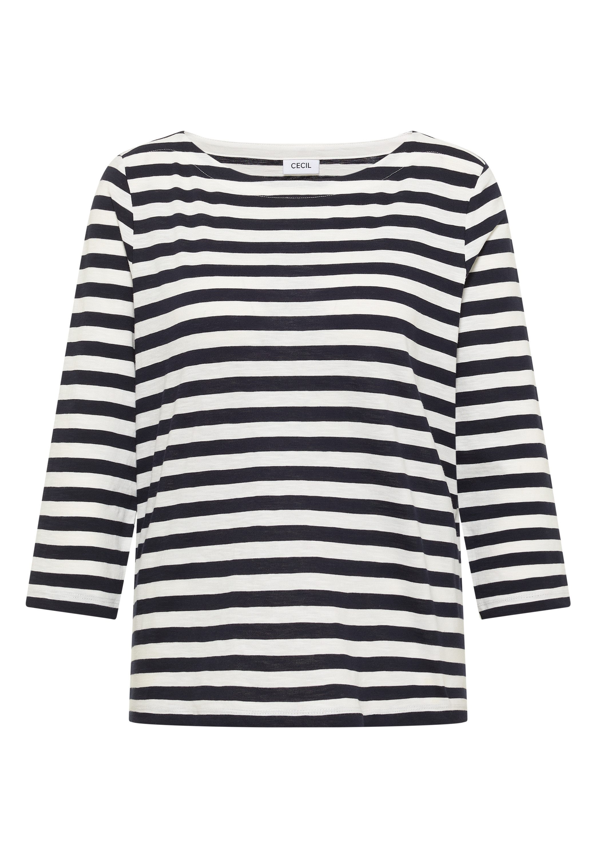 CECIL 3/4-Arm-Shirt aus reiner Baumwolle – Bild 4 von 5