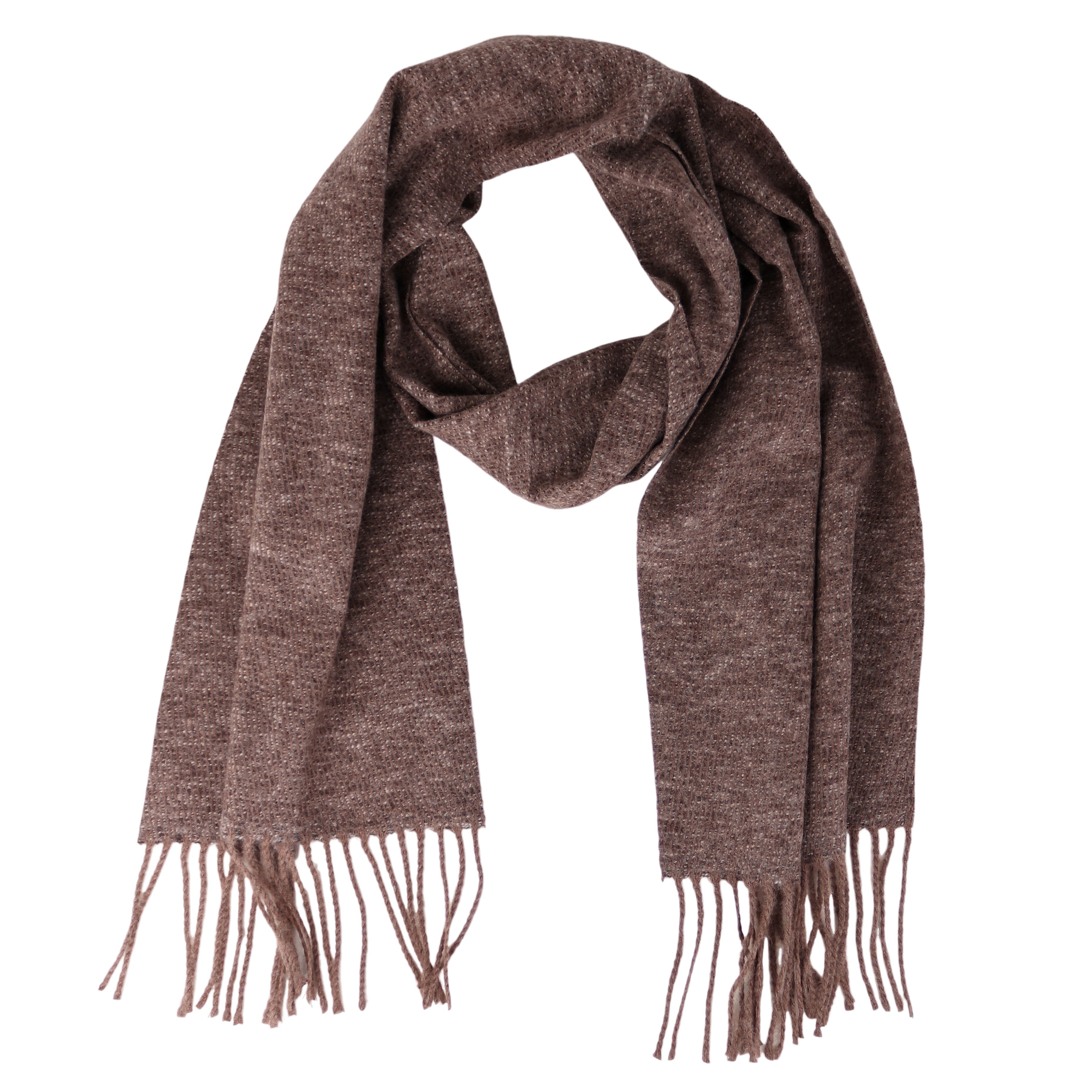 MIRROSI Modeschal Herren Weicher und warmer Schal tolles Muster 32x180cm, (Schlicht Unifarben Meliert), Männer Halstuch ideal für Herbst und Winter