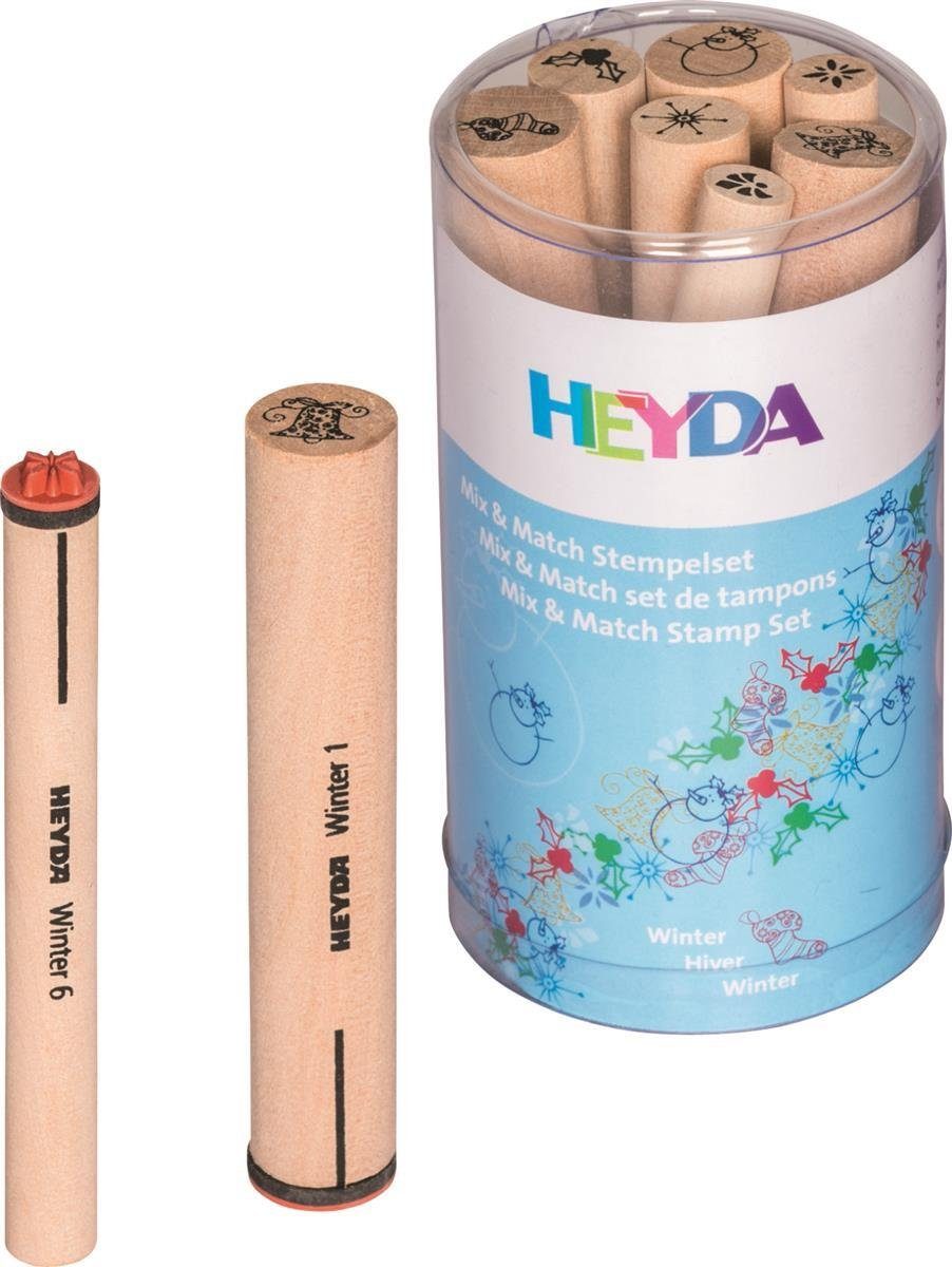 Heyda Heyda 204888446 Stempel-Set Mix & Match "Winter" Stempelkissen