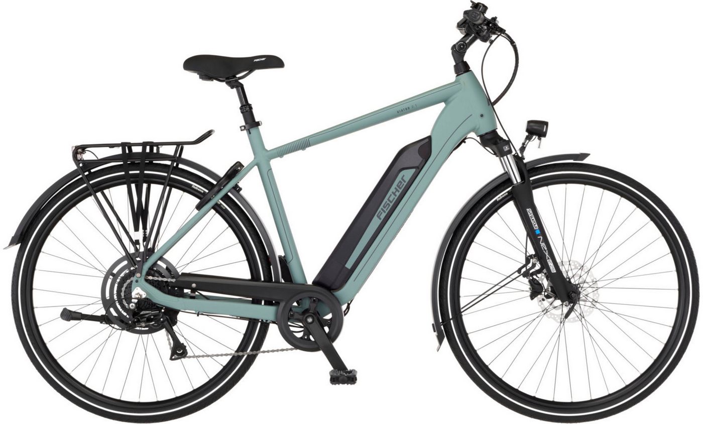 FISCHER Fahrrad E-Bike Trekkingrad VIATOR 2.1 459 55 ACTIVE, 8 Gang Shimano ACERA Schaltwerk, Heckmotor, 459 Wh, (mit Akku-Ladegerät, mit Werkzeug), Pedelec, Elektrofahrrad für Damen und Herren