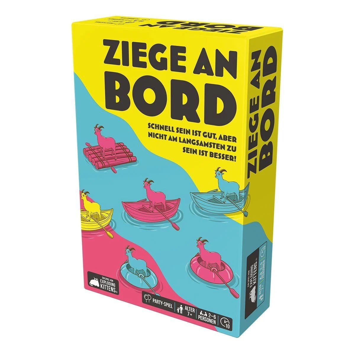Exploding Kittens Spiel Ziege an Bord
