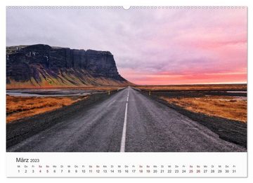 CALVENDO Wandkalender Island - Ein einzigartige Insel. (Premium, hochwertiger DIN A2 Wandkalender 2023, Kunstdruck in Hochglanz)
