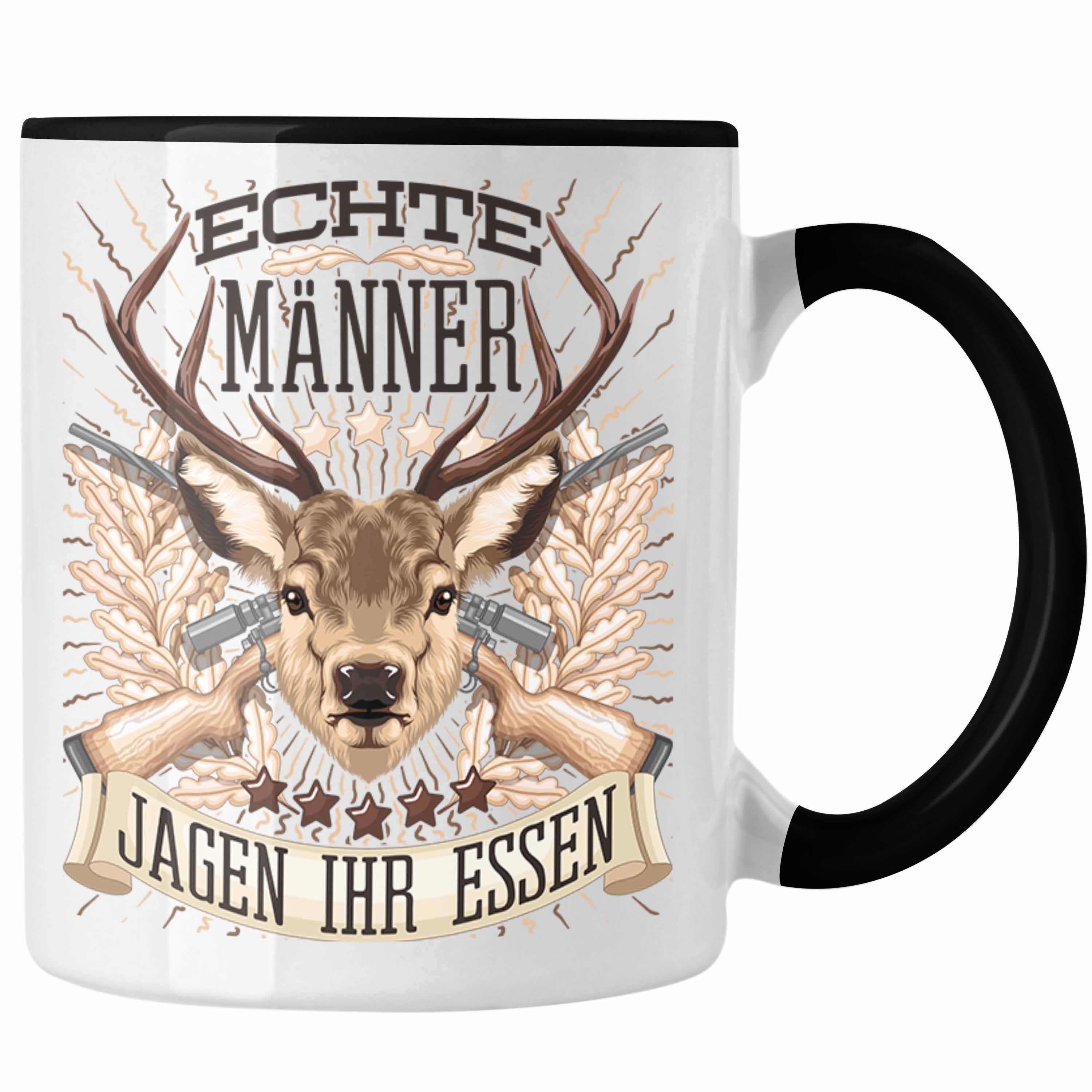 Trendation Tasse Jäger Jagen Ihr Essen Tasse Geschenk für Jäger Becher Männer Spruch Ja