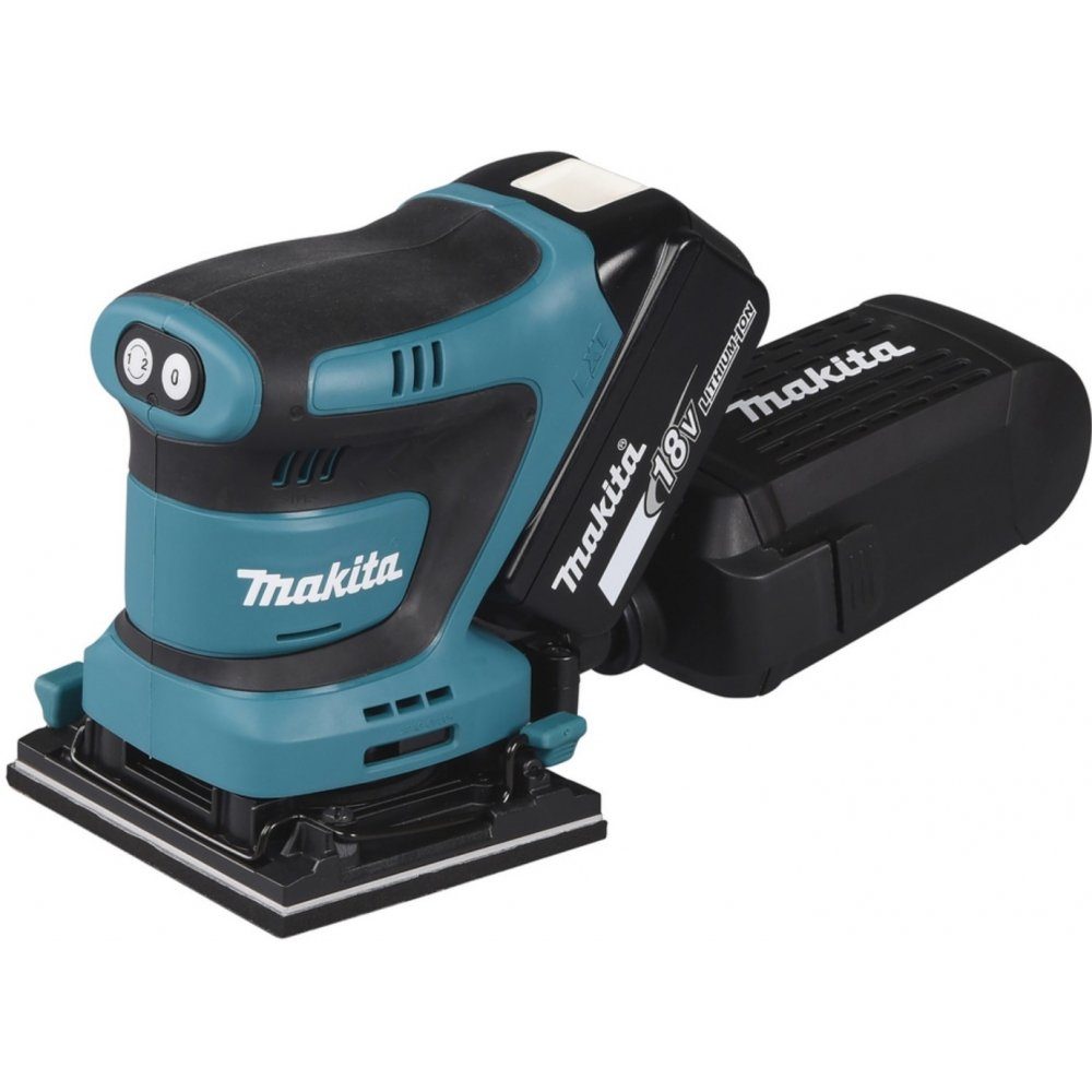 Makita Akku-Schwingschleifer DBO480RTJ LXT - Akku-Schwingschleifer - blau/schwarz