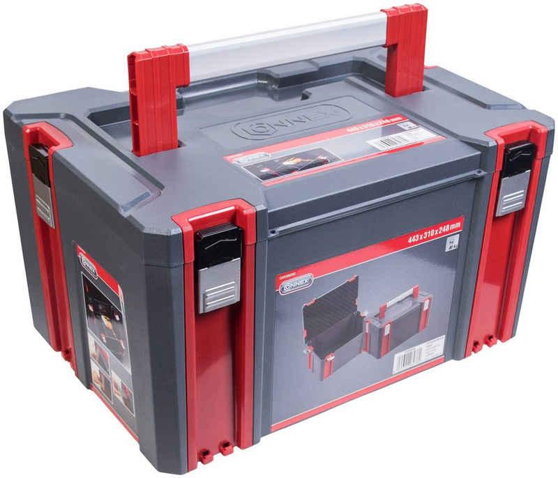 Connex Stapelbox Розмір L - 34 Liter Volumen - Individuell erweiterbares System, 80 kg Tragfähigkeit- Stapelbar - robustem Kunststoff
