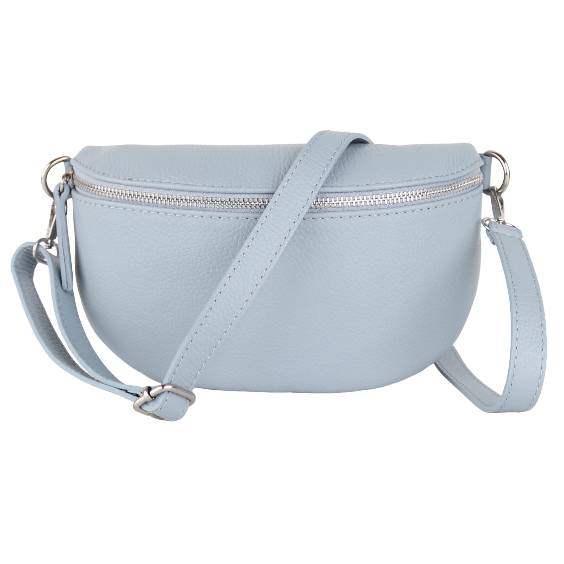 MIRROSI Bauchtasche Damen, Echtleder, Leder, Made in Italy, Umhängetasche, Brusttasche, (Schultertasche für jeden Anlass (1 Tasche & 1 Gurt), 3 Größen auswählbar), Crossbody Bag, Damen Taschen verstellbaren Schulterriemen