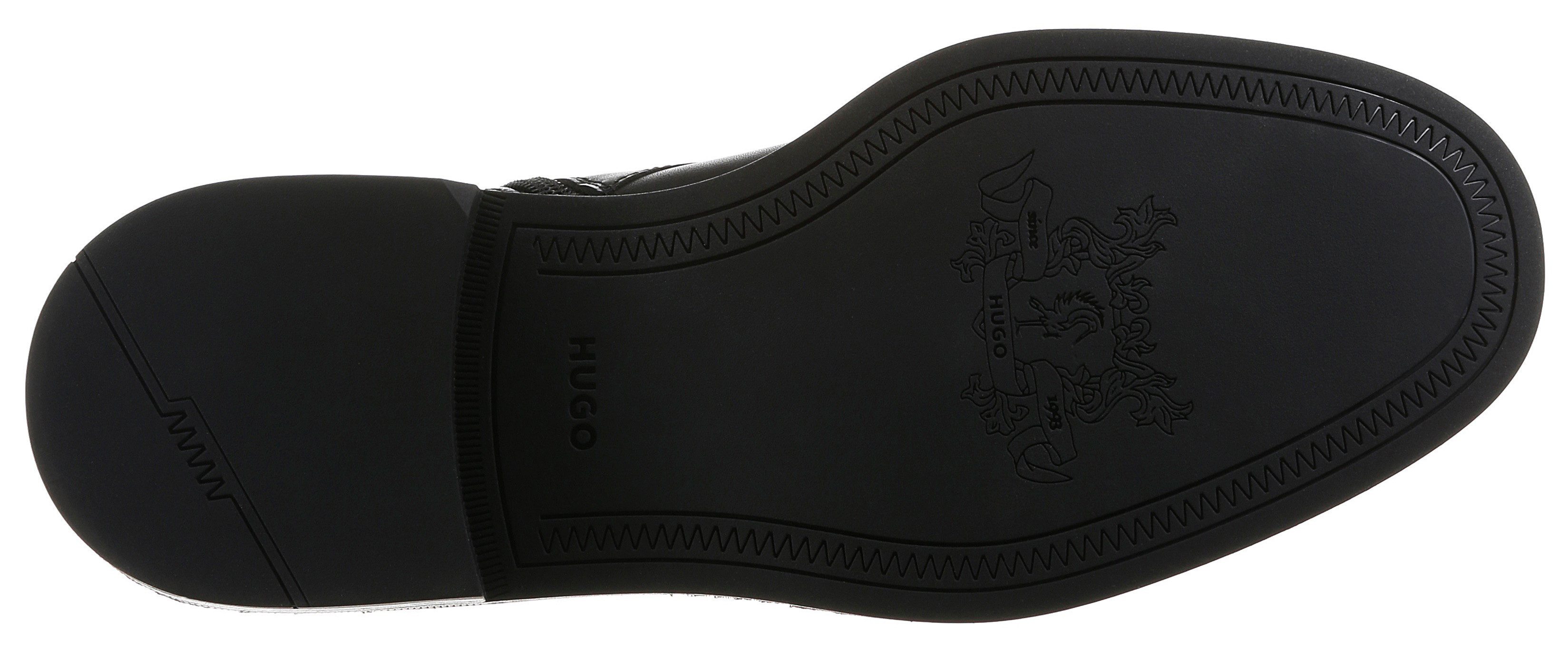 HUGO Stiefelette Schnürboots, Business-Stiefelette mit Innen-Reißverschluss