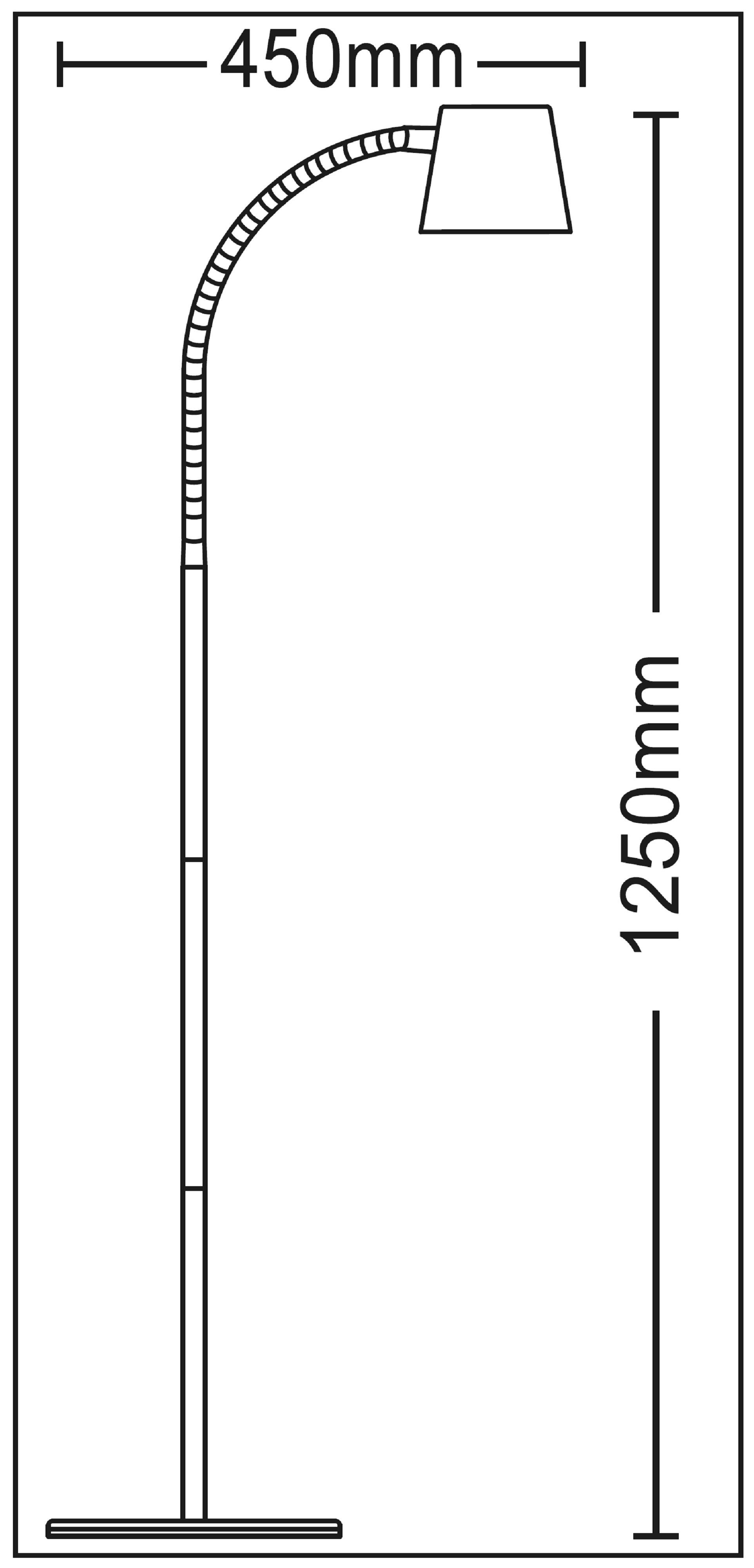 TRANGO LED Stehlampe, 1502A Schwarz-Anthrazit – Kabellos & wiederaufladbar günstig online kaufen
