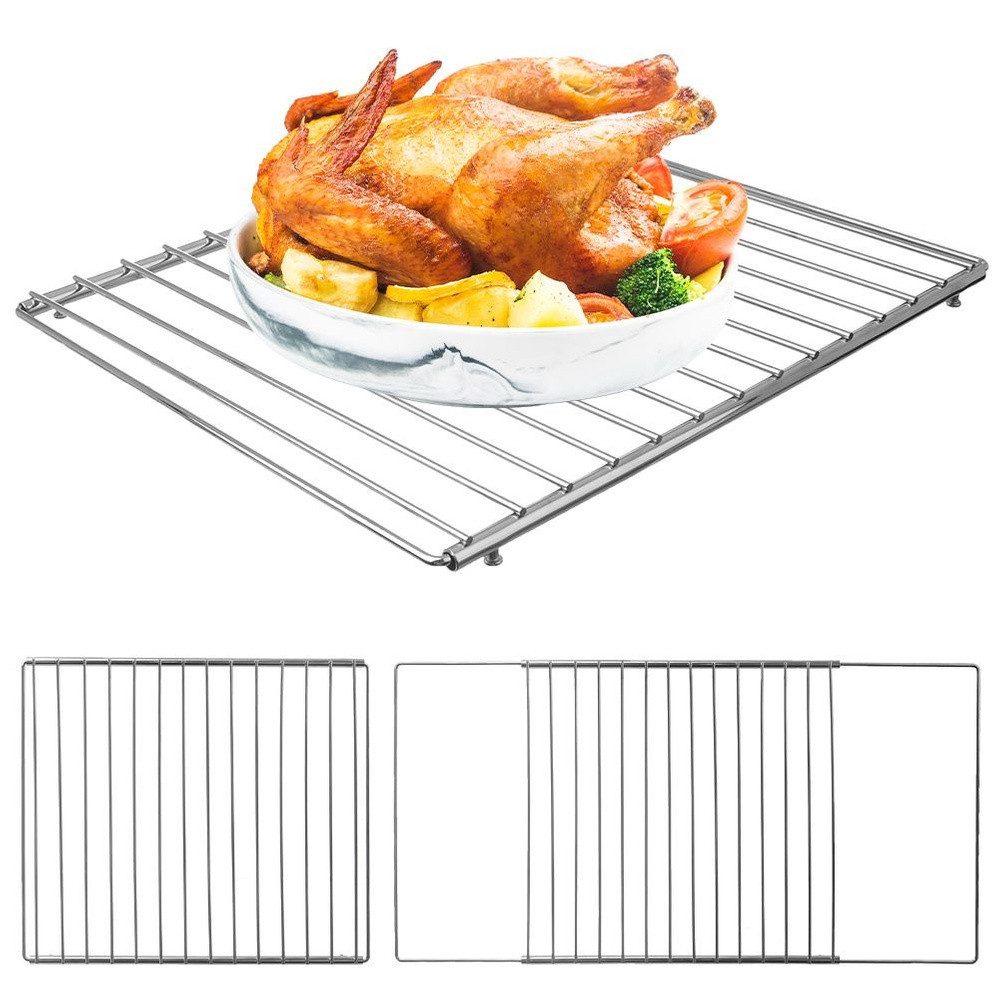 Orion Group Backofenrost ausziehbar 35-60 cm verchromt, Stahl,Metall, verstellbar 35-60 cm, robust, nicht spülmaschinengeeignet