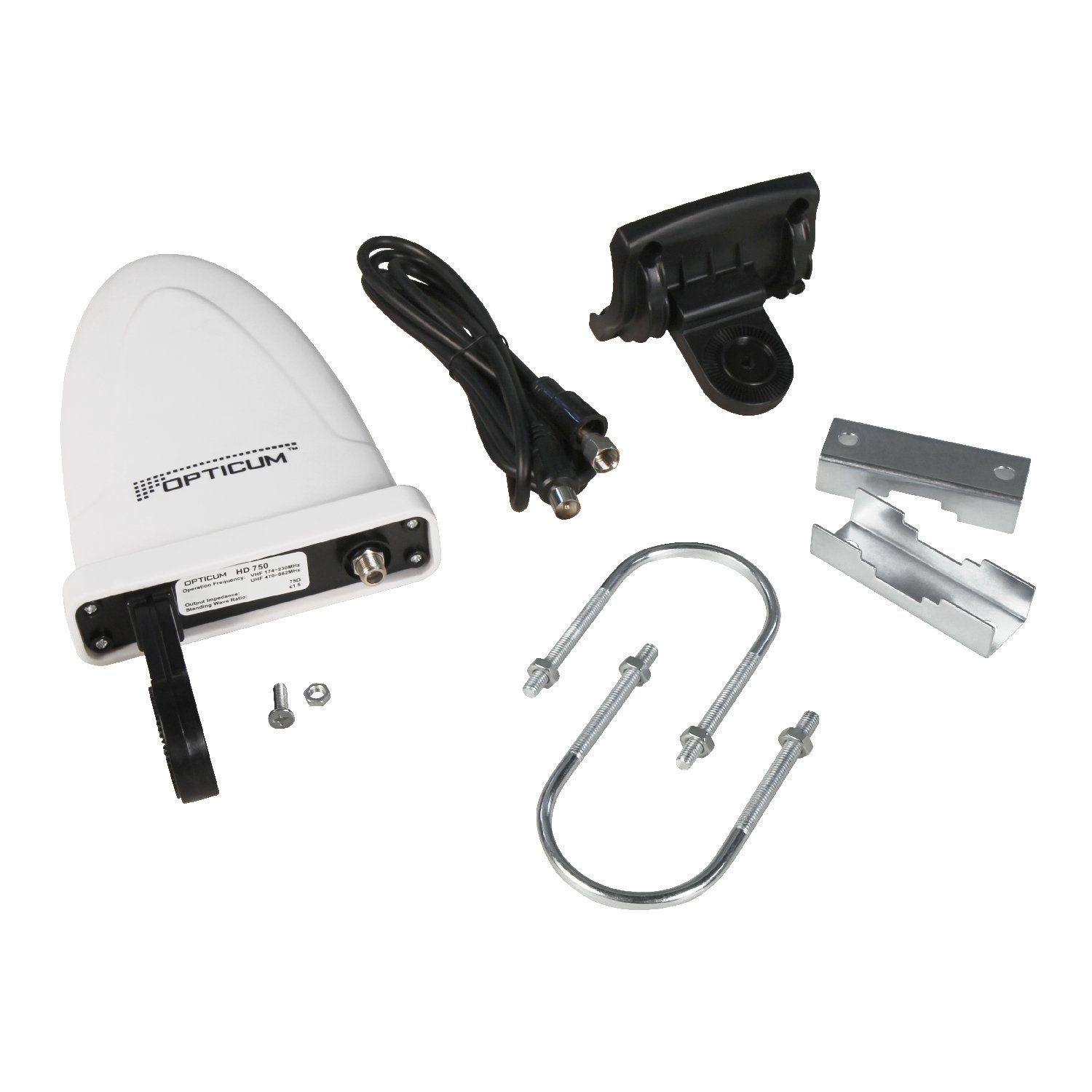 DVB-T2 Rundfunkempfang (Antenne OPTIMA 750 outdoor DVB-T Camping) ideal - Receiver & RED HD Antenne für für OPTICUM HD - DVB-T/T2