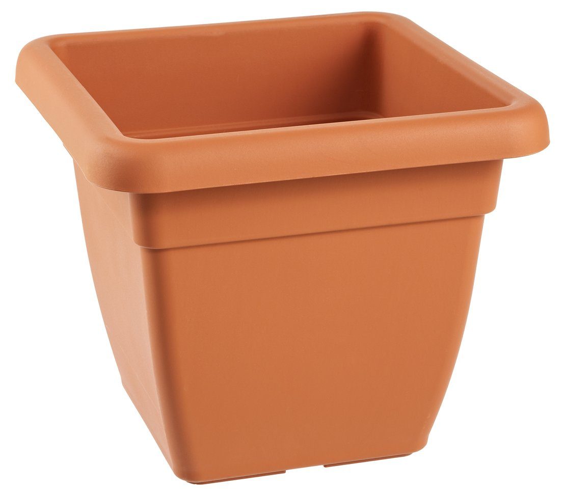 Dehner Blumentopf »Krea, Kunststoff, terracotta/dunkelgrau« online
