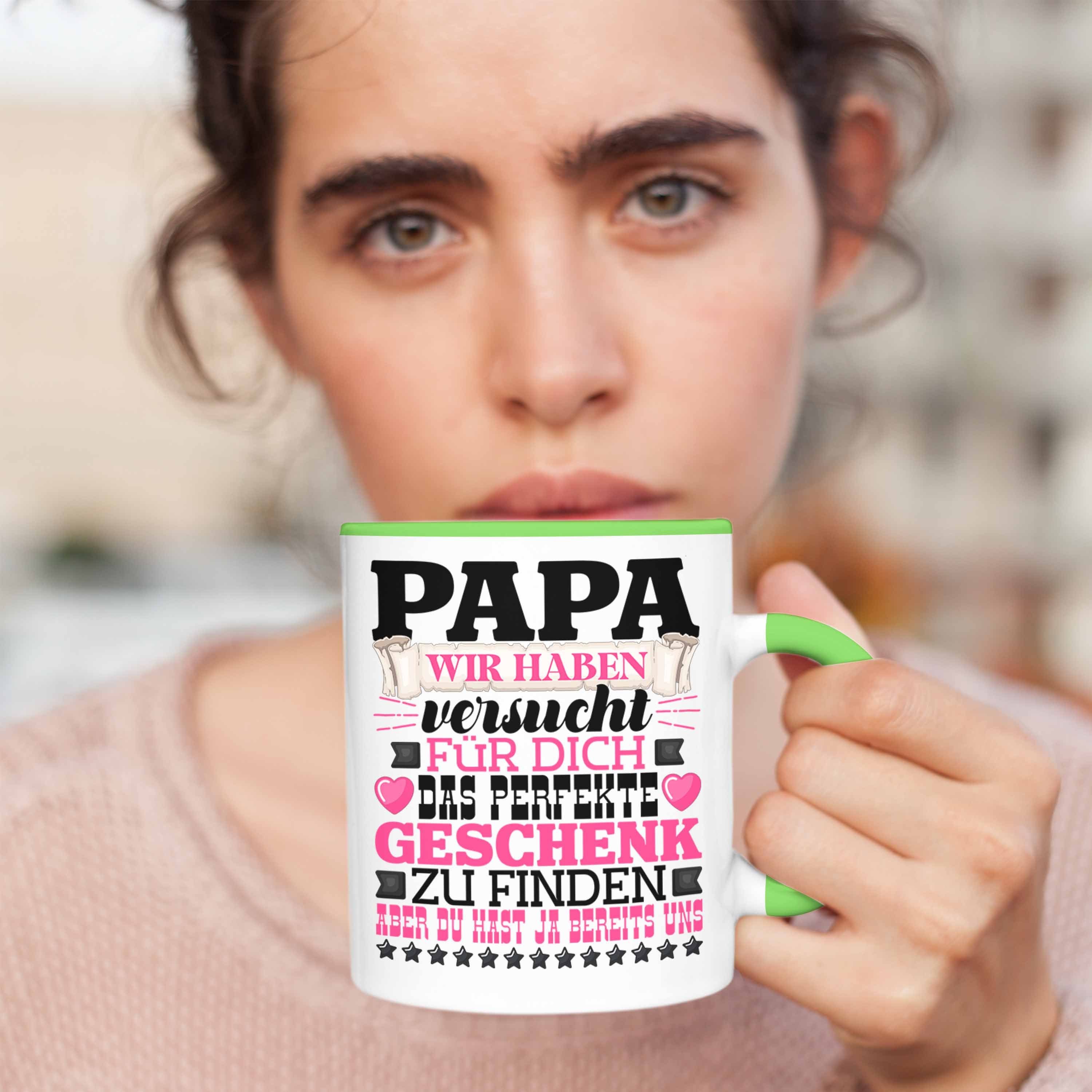 Besten Trendation Geschenk von Vater Geschenk Grün Tochte Geschenkidee Papa für Tasse Tasse