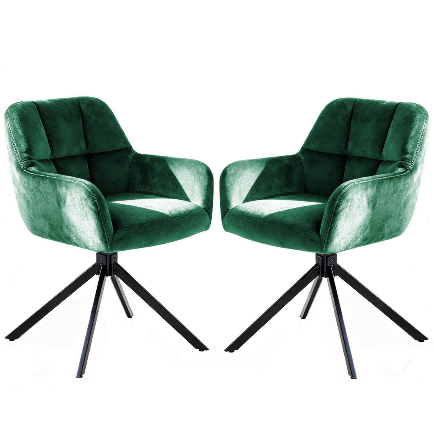 Fanttik Polsterstuhl Esszimmerstuhl mit Armlehne (2 günstig online kaufen