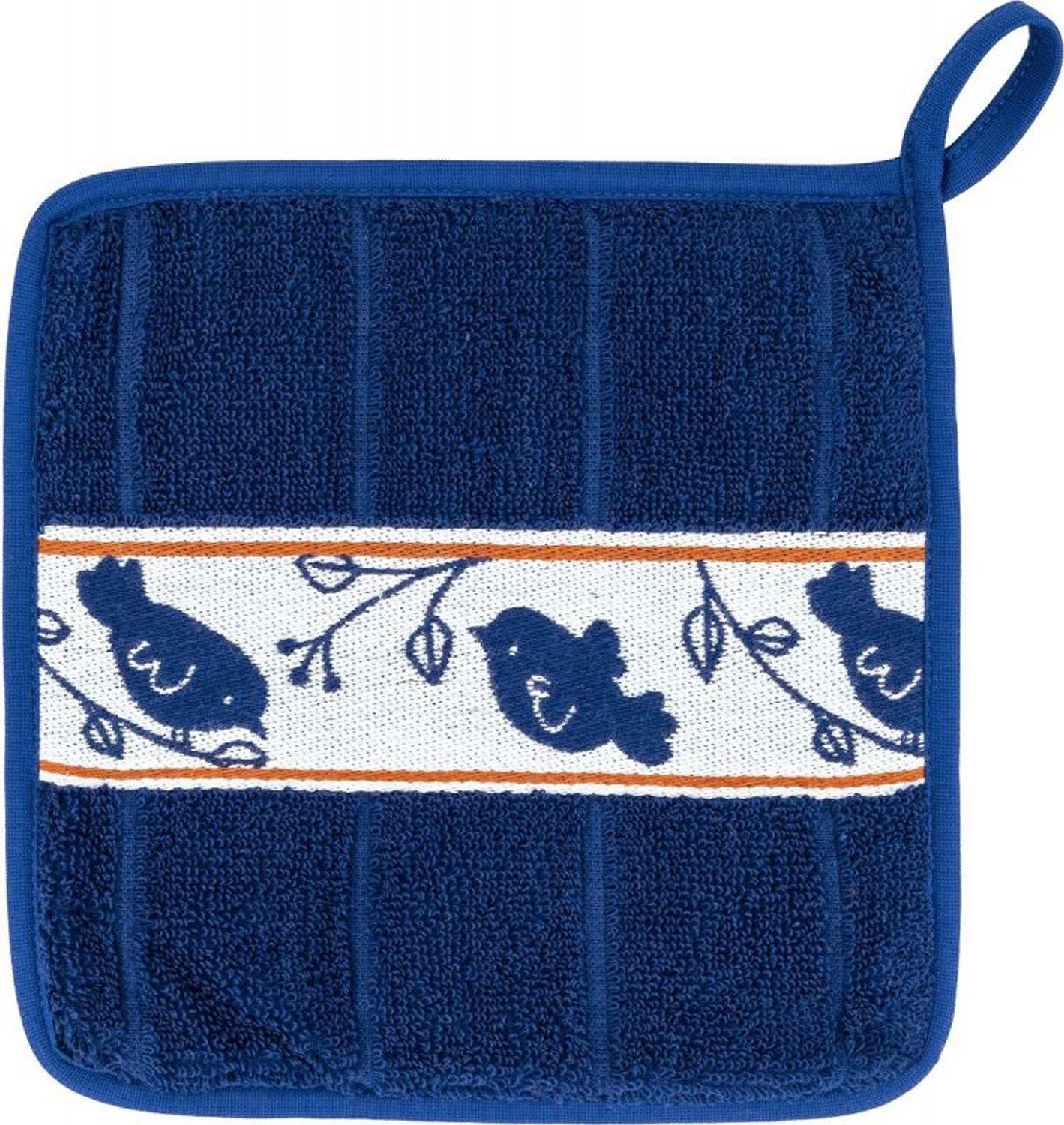 Kracht Topflappen Piepmatz, (2-tlg., 2-teilig), 2er Set Topflappen, Baumwoll Frottier, ca. 22x22 cm