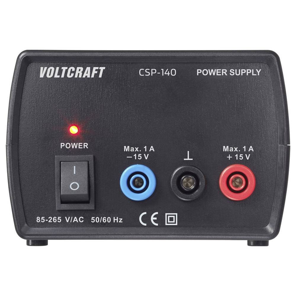VOLTCRAFT CSP-140 Labornetzgerät Gleichspannung symmetrisch 15 V/DC (max) 1 A Labor-Netzteil