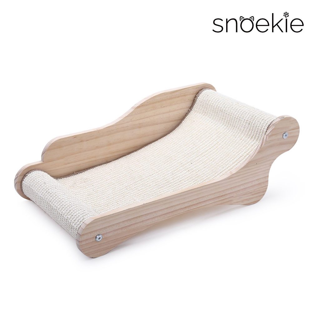 Kratzbrett Snoekie Großes Sisal-Kratzbrett aus Holz – stilvoll, stabil robust