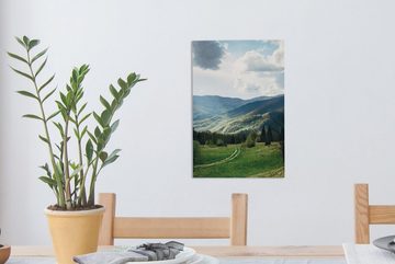 OneMillionCanvasses® Leinwandbild Wolken über dem Karpaten-Nationalpark in der Ukraine, (1 St), Leinwandbild fertig bespannt inkl. Zackenaufhänger, Gemälde, 20x30 cm