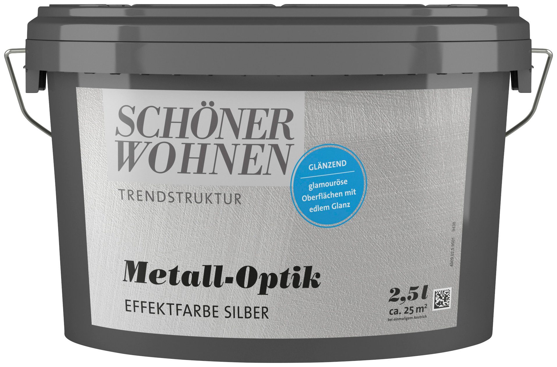 SCHÖNER WOHNEN-Kollektion Wandfarbe »Metall-Optik Effektfarbe«, 2,5 Liter,  silber, glänzende Effektfarbe für metallischen Look online kaufen | OTTO