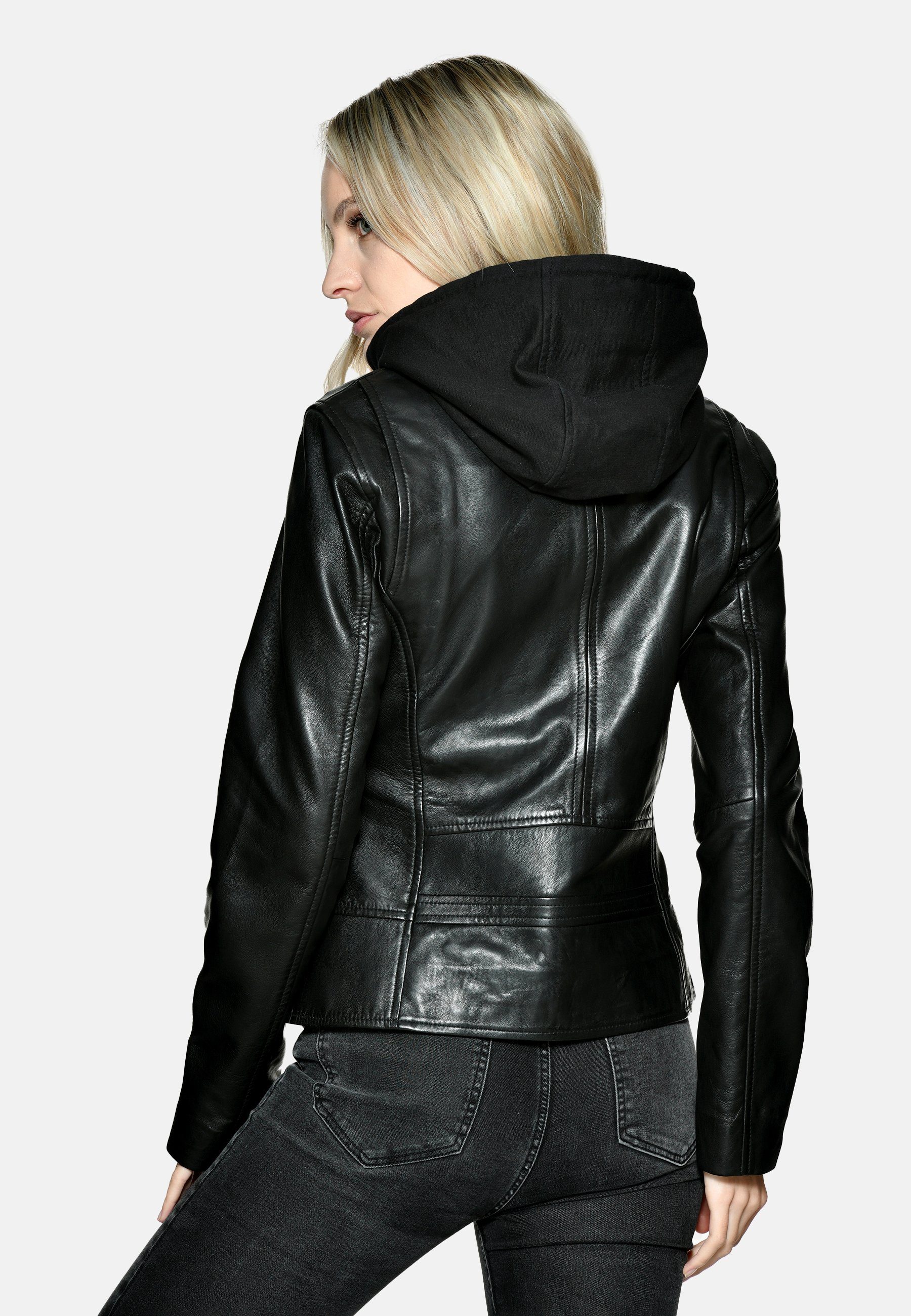 JCC black Lederjacke 31020359