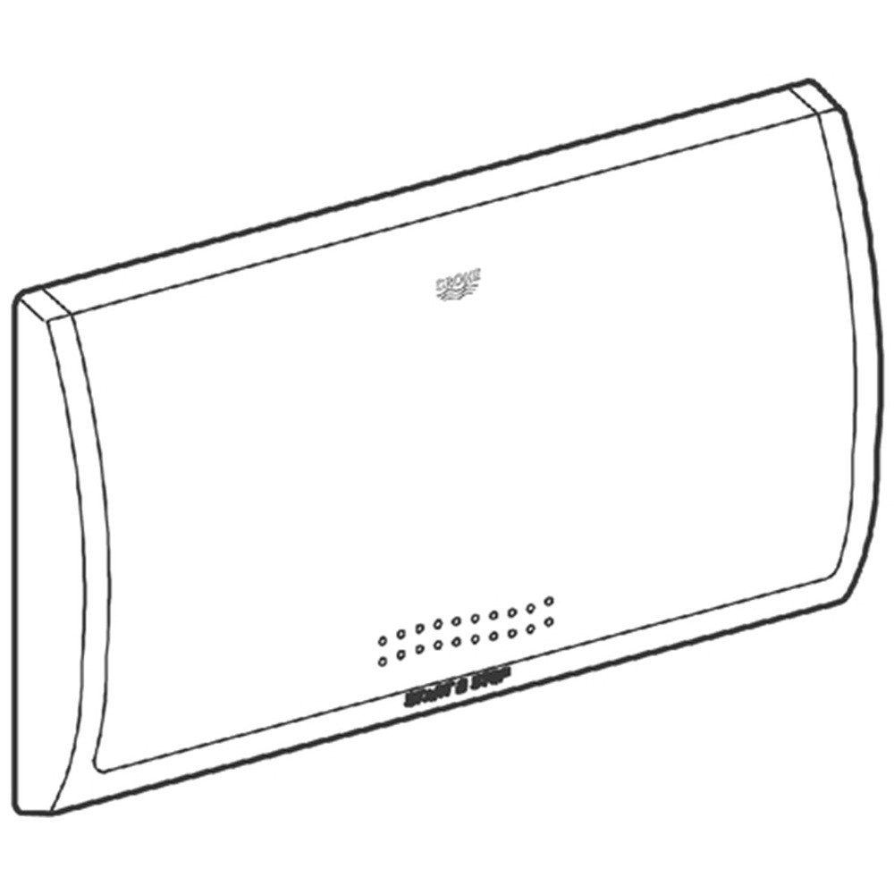 Grohe Betätigungsplatte GROHE Abdeckplatte CLASSIC 330 alpinweiß f.Start/Stopp