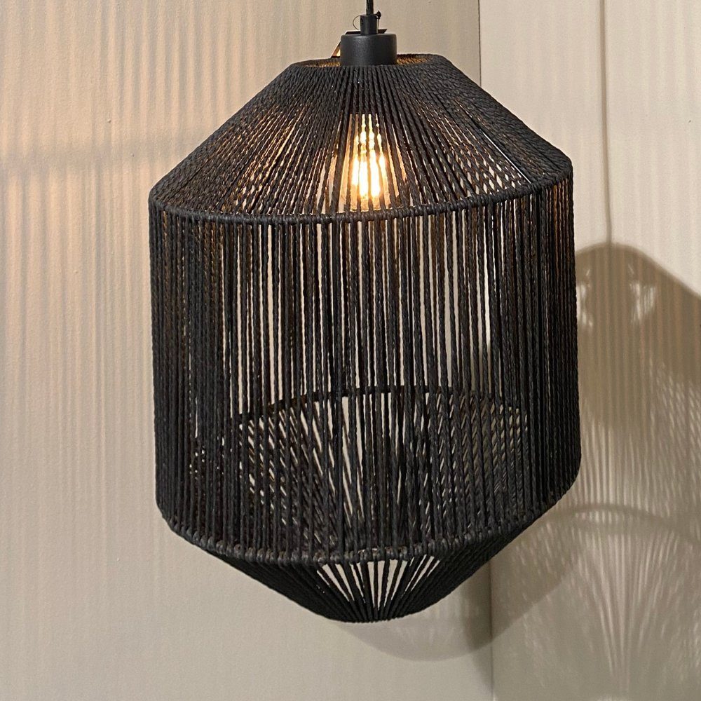 famlights Pendelleuchte famlights, Pendelleuchte Hjördis aus Jute E27