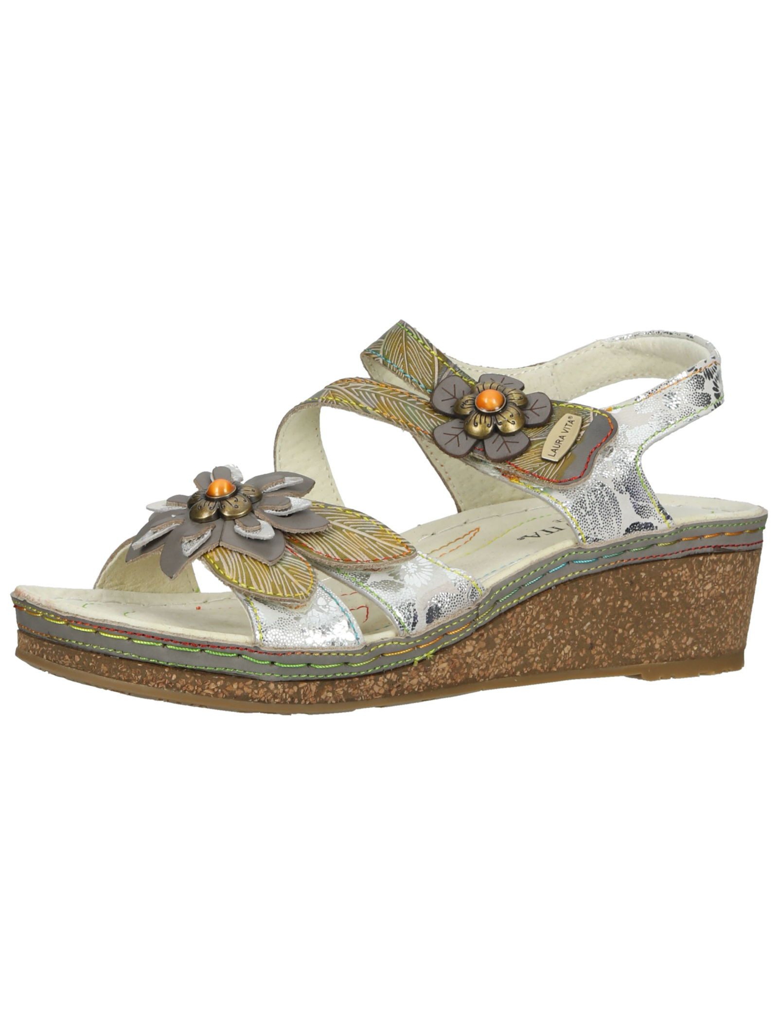 LAURA VITA Sandalen Leder Keilsandalette günstig online kaufen
