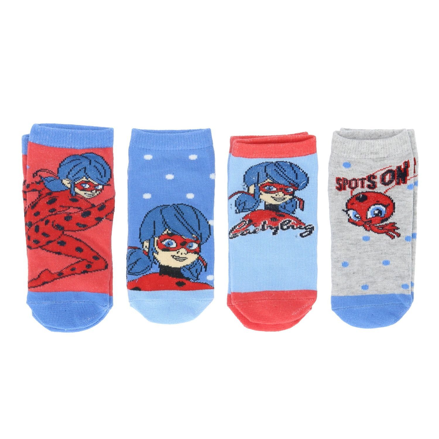 Miraculous - Ladybug Feinsöckchen Miraculous Ladybug Socken 4er Pack Sneaker Strümpfe für Kinder