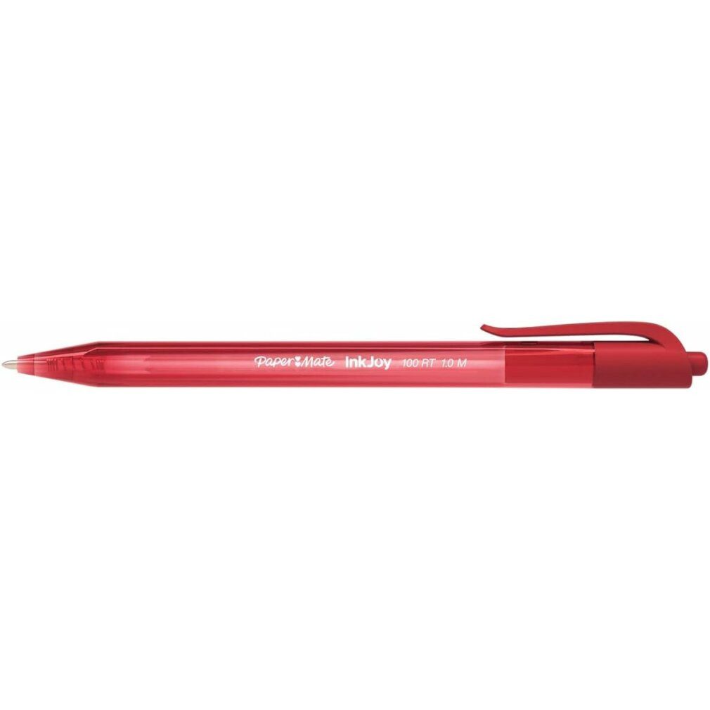 PAPERMATE Kugelschreiber Kugelschreiber InkJoy 100 RT rot Schreibfarbe rot