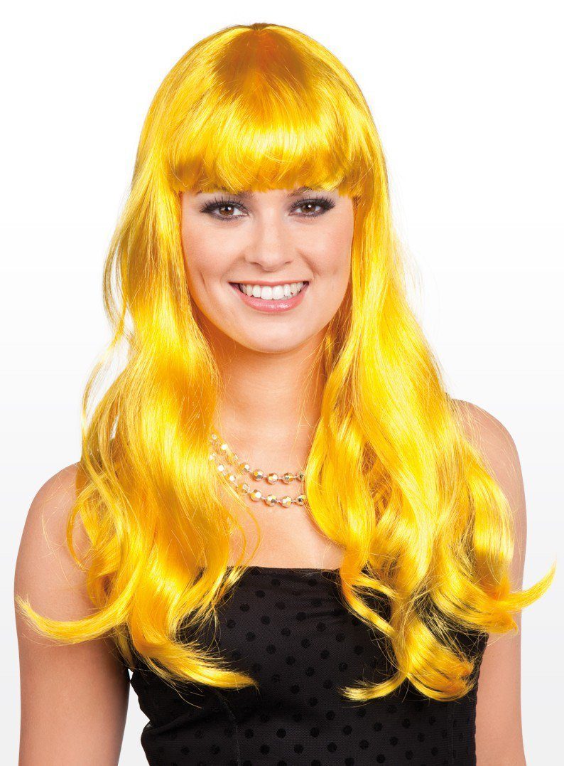 Boland Kostüm-Perücke Lange Haare gelb