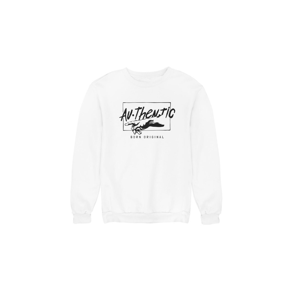 mamino Fashion Sweatshirt weiß regular fit (1-tlg)
